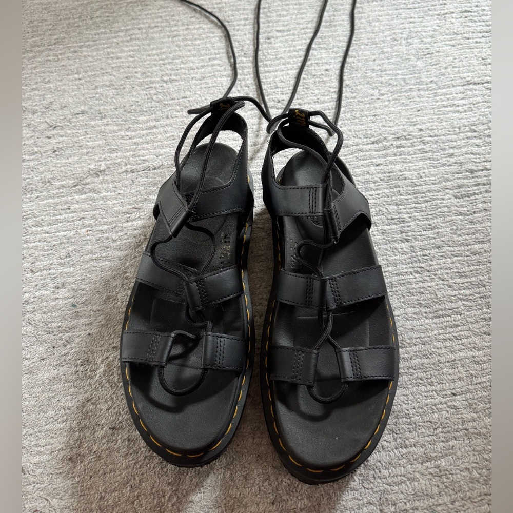 Dr. Martens Black Lace-Up Sandals